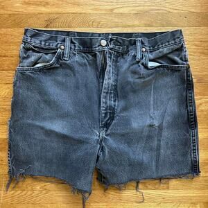 Vintage Wrangler Black Denim Shorts